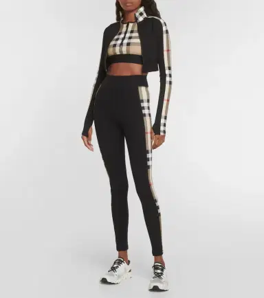 Burberry Check technical jersey track jacket | Thumbnail 4