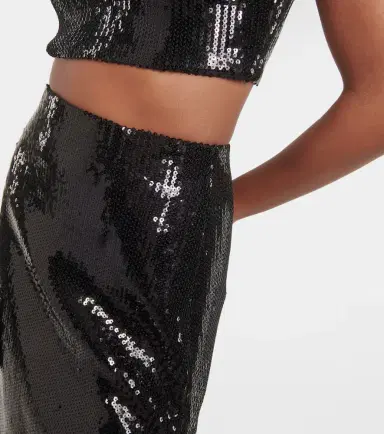 Galvan Beating Heart sequined maxi skirt | Thumbnail 3
