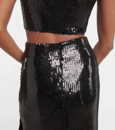 Galvan Beating Heart sequined maxi skirt | Thumbnail 6