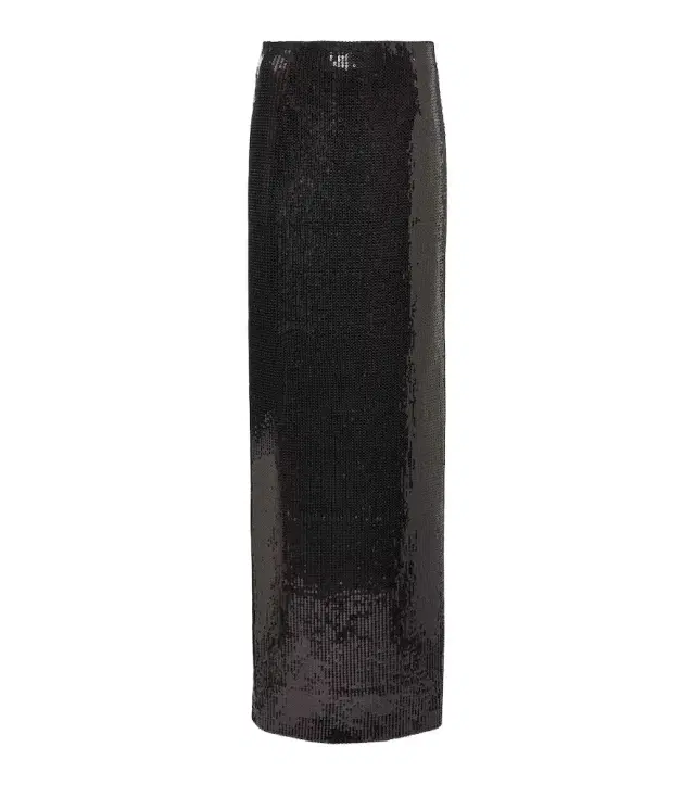 Galvan Beating Heart sequined maxi skirt