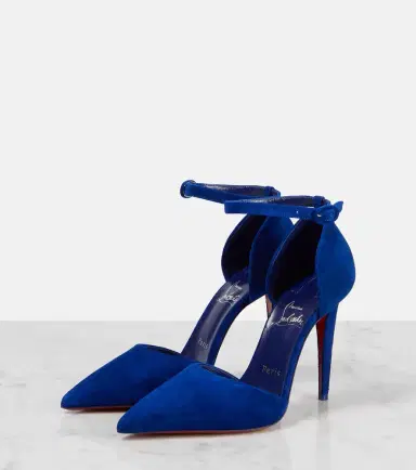 Christian Louboutin Astrida Bride 100 suede pumps | Thumbnail 3 Christian Louboutin Astrida Bride 100 suede pumps | Thumbnail 3