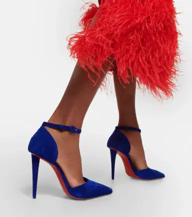 Christian Louboutin Astrida Bride 100 suede pumps | Thumbnail 7 Christian Louboutin Astrida Bride 100 suede pumps | Thumbnail 7