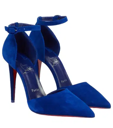Christian Louboutin Astrida Bride 100 suede pumps | Thumbnail 1 Christian Louboutin Astrida Bride 100 suede pumps | Thumbnail 1