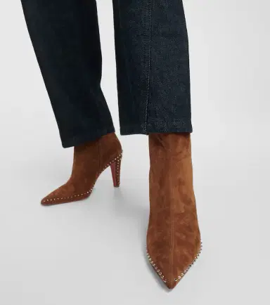 Christian Louboutin Vidura studded suede ankle boots | Thumbnail 3 Christian Louboutin Vidura studded suede ankle boots | Thumbnail 3