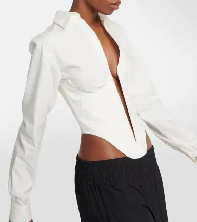 Dion Lee Corset cotton-blend top | Thumbnail 2
