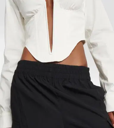 Dion Lee Corset cotton-blend top | Thumbnail 3