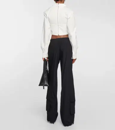 Dion Lee Corset cotton-blend top | Thumbnail 4