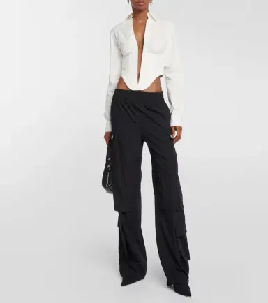 Dion Lee Corset cotton-blend top | Thumbnail 6