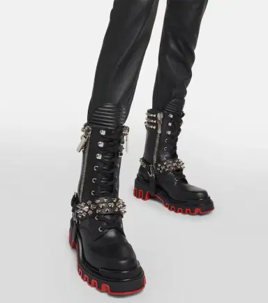 Christian Louboutin Janetta embellished biker boots | Thumbnail 3
