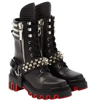 Christian Louboutin Janetta embellished biker boots | Thumbnail 1