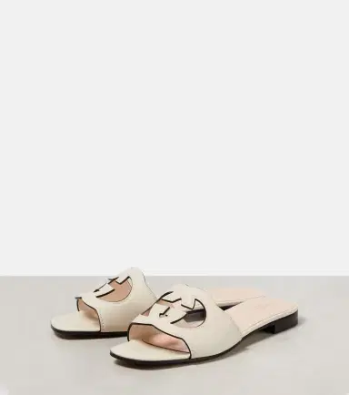 Gucci Interlocking G cutout leather sandals | Thumbnail 3