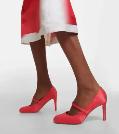 Christian Louboutin Pumppie 85 crêpe satin pumps | Thumbnail 2