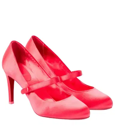 Christian Louboutin Pumppie 85 crêpe satin pumps | Thumbnail 1