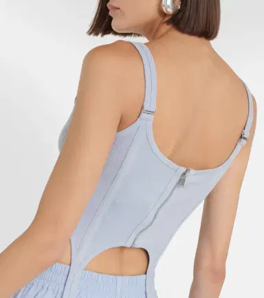 Dion Lee Cotton jersey bustier | Thumbnail 6