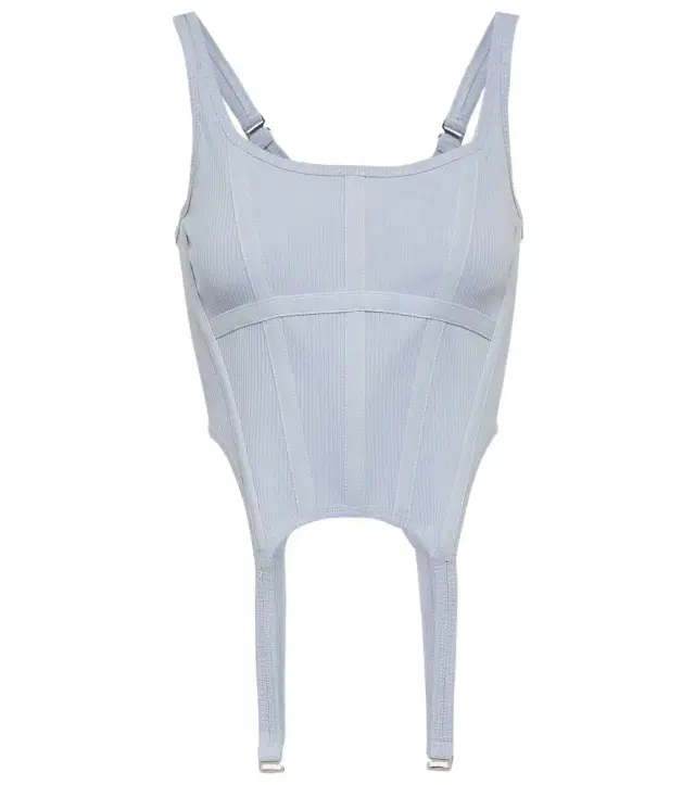 Dion Lee Cotton jersey bustier