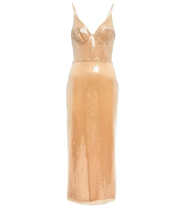 David Koma Sequined midi dress