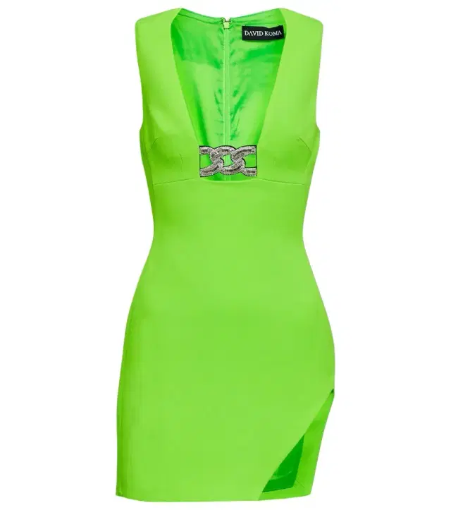 David Koma Embellished asymmetric minidress