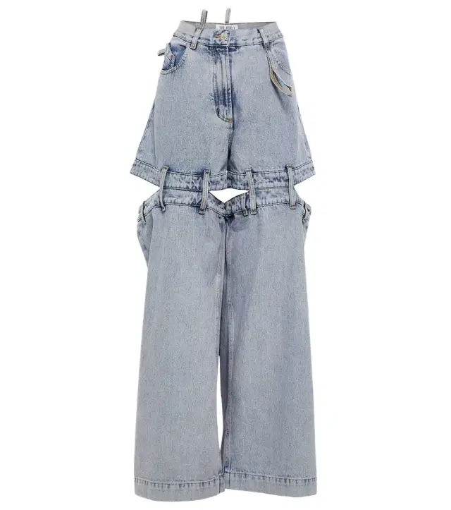 The Attico Low-rise wide-leg jeans