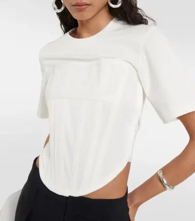 Dion Lee Corset cotton jersey T-shirt | Thumbnail 5