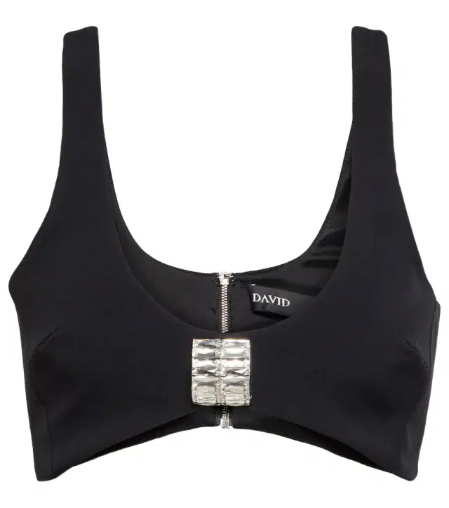 David Koma Embellished cady bra top