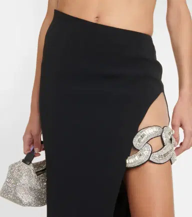 David Koma Asymmetric embellished maxi skirt | Thumbnail 3