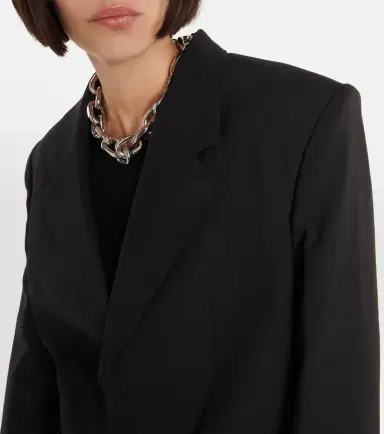 Dion Lee Lace-trimmed cutout wool blazer | Thumbnail 2