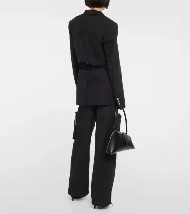 Dion Lee Lace-trimmed cutout wool blazer | Thumbnail 5