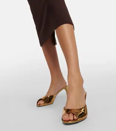 Dolce & Gabbana Kiera mirrored leather mules | Thumbnail 3