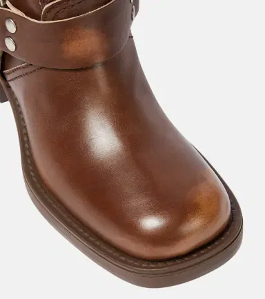 Miu Miu Studded leather knee-high boots | Thumbnail 4