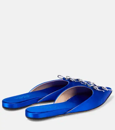 Giambattista Valli Embellished satin mules | Thumbnail 4 Giambattista Valli Embellished satin mules | Thumbnail 4