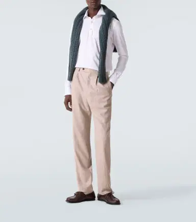 Kiton Cotton poplin polo top | Thumbnail 2