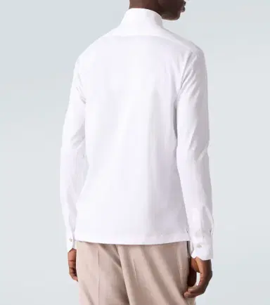 Kiton Cotton poplin polo top | Thumbnail 5