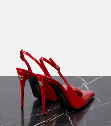 Dolce & Gabbana DG patent leather slingback pumps | Thumbnail 4 Dolce & Gabbana DG patent leather slingback pumps | Thumbnail 4