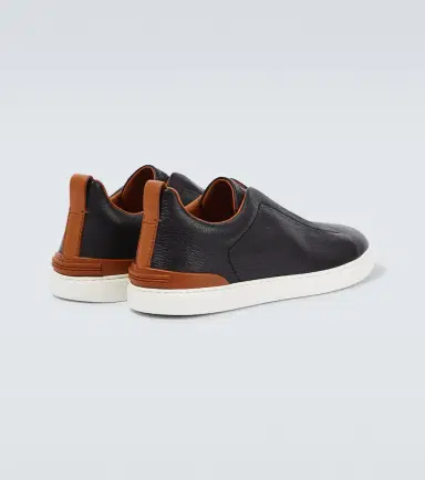 Zegna Triple Stitch leather sneakers | Thumbnail 3 Zegna Triple Stitch leather sneakers | Thumbnail 3