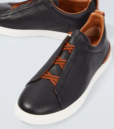 Zegna Triple Stitch leather sneakers | Thumbnail 5 Zegna Triple Stitch leather sneakers | Thumbnail 5
