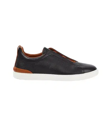 Zegna Triple Stitch leather sneakers | Thumbnail 1 Zegna Triple Stitch leather sneakers | Thumbnail 1