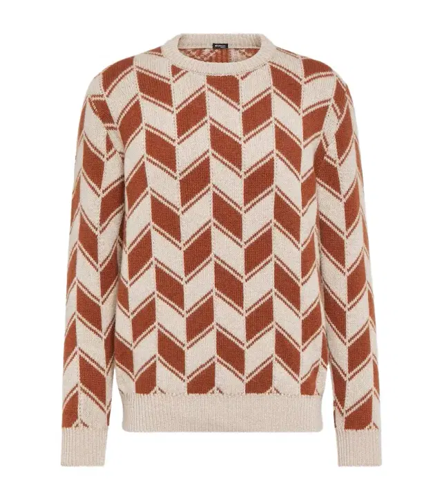 Kiton Cashmere intarsia sweater