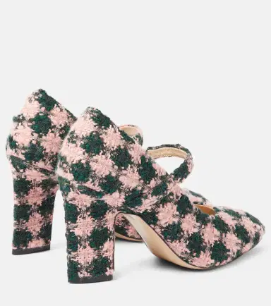 Emilia Wickstead Orelia checked tweed Mary Jane pumps | Thumbnail 5