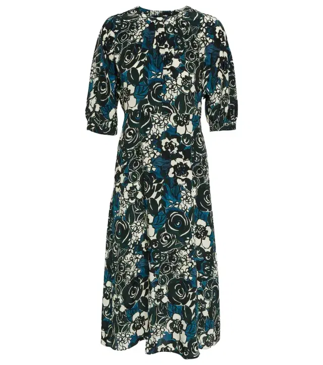 'S Max Mara Bronzo floral silk crêpe midi dress