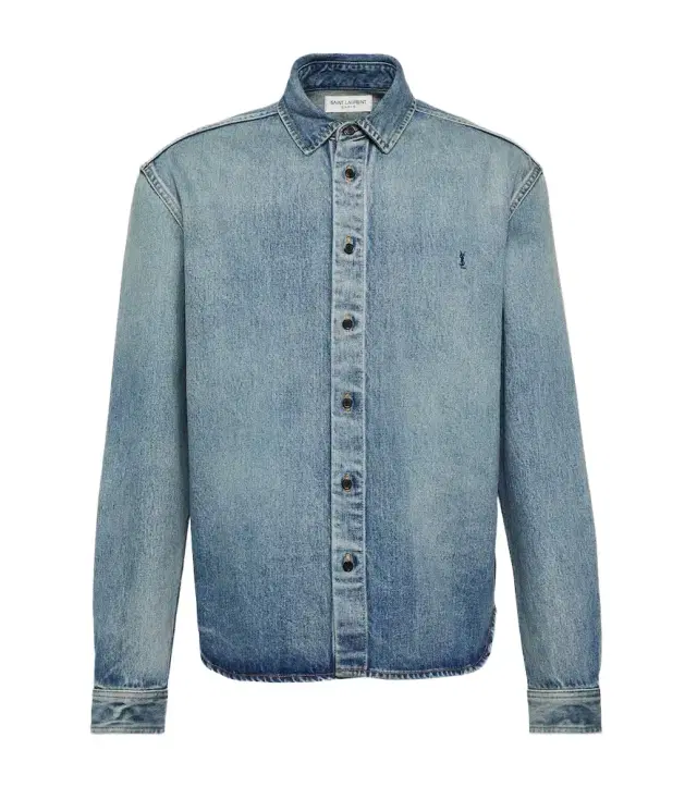 Saint Laurent Cassandre denim shirt