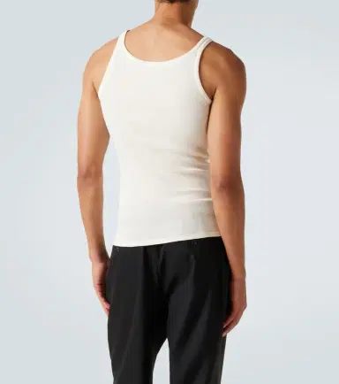 Saint Laurent Cassandra cotton jersey tank top | Thumbnail 4