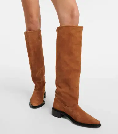 Souliers Martinez Bertran suede knee-high boots | Thumbnail 3