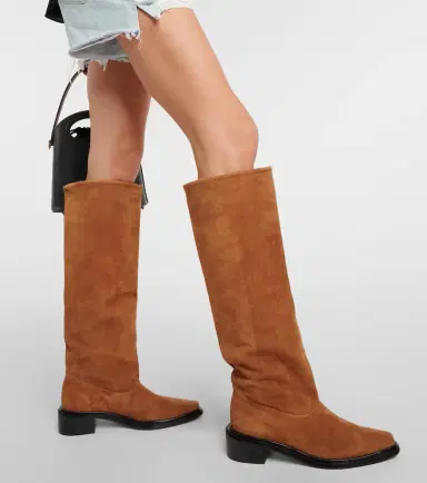 Souliers Martinez Bertran suede knee-high boots | Thumbnail 4