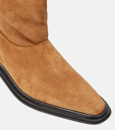 Souliers Martinez Bertran suede knee-high boots | Thumbnail 5