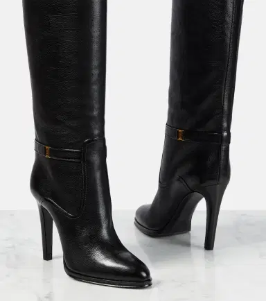 Saint Laurent Diane 105 leather knee-high boots | Thumbnail 2 Saint Laurent Diane 105 leather knee-high boots | Thumbnail 2