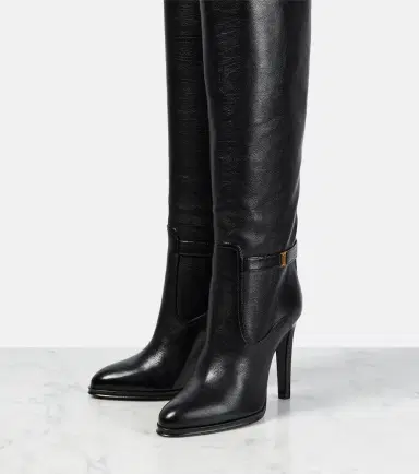Saint Laurent Diane 105 leather knee-high boots | Thumbnail 4 Saint Laurent Diane 105 leather knee-high boots | Thumbnail 4