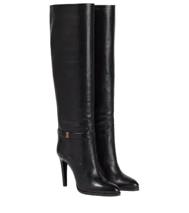 Saint Laurent Diane 105 leather knee-high boots | Thumbnail 1 Saint Laurent Diane 105 leather knee-high boots | Thumbnail 1