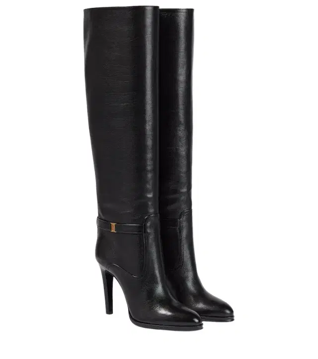 Saint Laurent Diane 105 leather knee-high boots