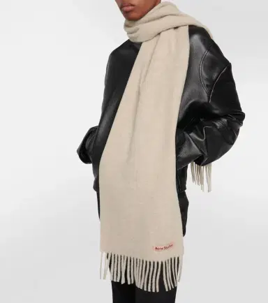 Acne Studios Canada Skinny fringed wool scarf | Thumbnail 3 Acne Studios Canada Skinny fringed wool scarf | Thumbnail 3