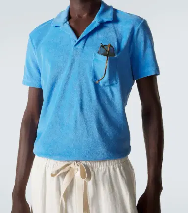 Orlebar Brown Dr. No cotton terry polo shirt | Thumbnail 4